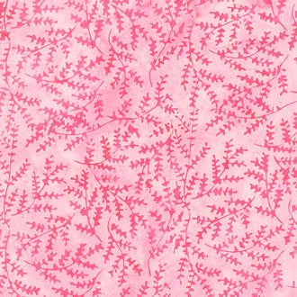Honey Bee Batiks - Sprig Pink Raspberry Yardage