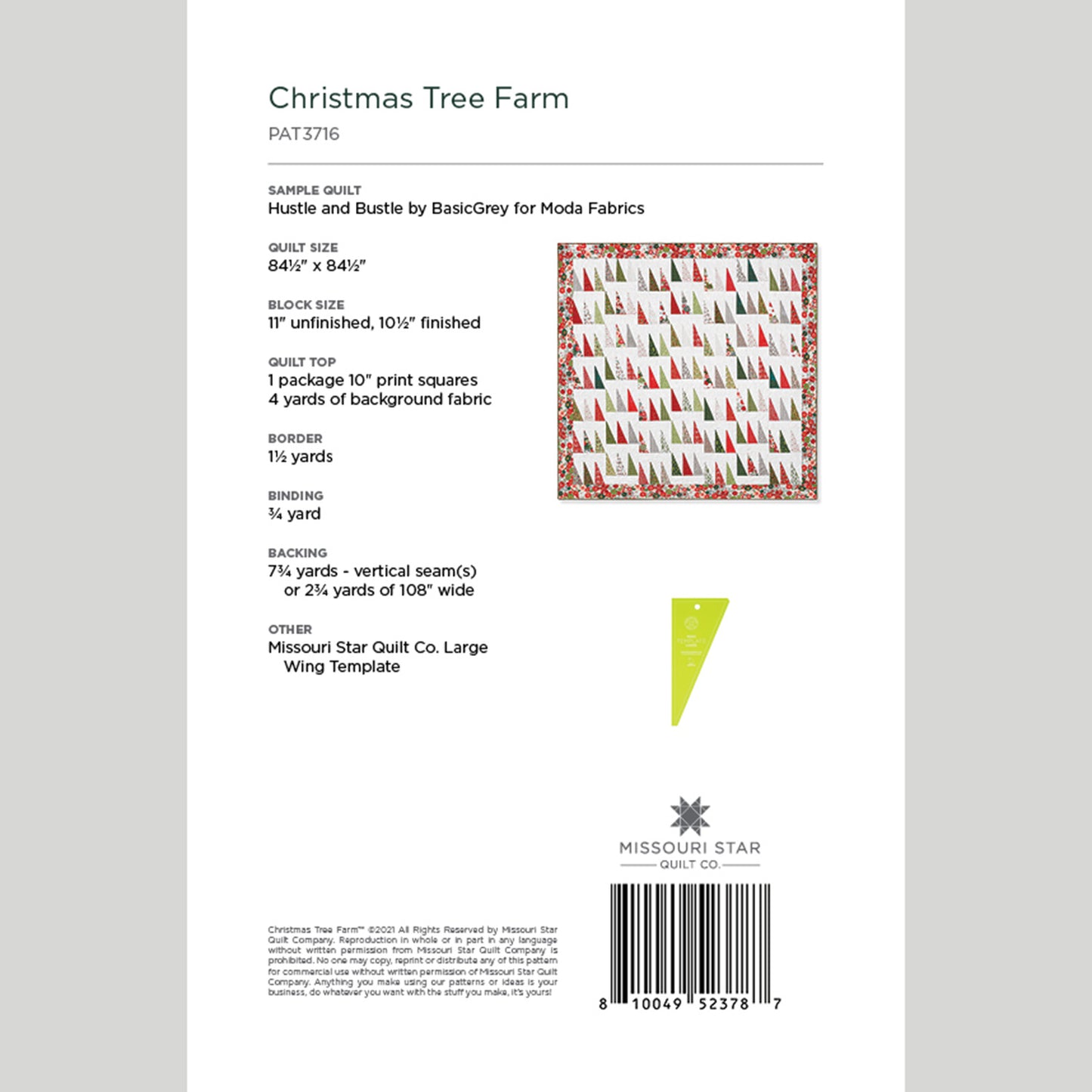 Digital Download - Christmas Tree Farm Quilt Pattern by Missouri Star Alternative View #1