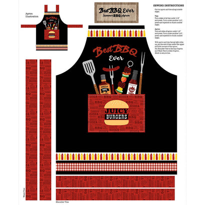 Best BBQ Ever - BBQ Apron Multi Packaged Panel