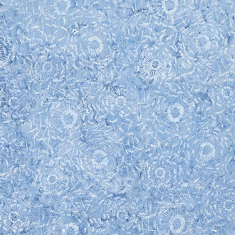 Tonga Batiks - Lakeside Dandelion Breath Blue Yardage