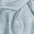 Ombre Flurries Metallic - Snowflakes Platinum Yardage Alternative View #1