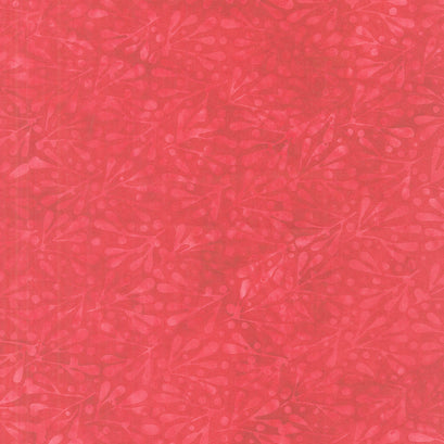 Holiday At Home Batiks - Mistletoe Red Candy Yardage