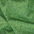 Merry Manor Metallic - Swirl Evergreen Yardage Alternative View #1