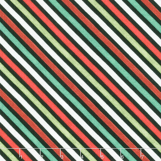 Mistletoe Magic - Biased Stripe Multi Yardage