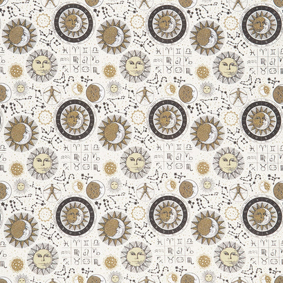 The Sun, the Moon, and the Stars! - Astrology Cream Yardage