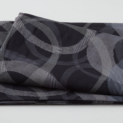 Transparancies - Overlapping Circles Black 108" Wide 3 Yard Cut