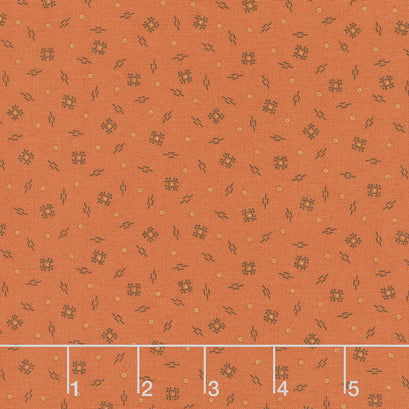 Cheddar and Coal II - Spooky Spinners Orange Yardage
