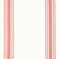 Enamoured Toweling - Border Stripe White Red 18" Wide Yardage Primary Image