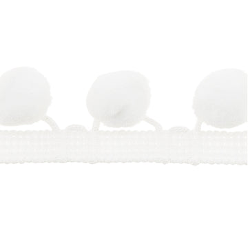 PomPom Fringe - White 1-1/8" Primary Image