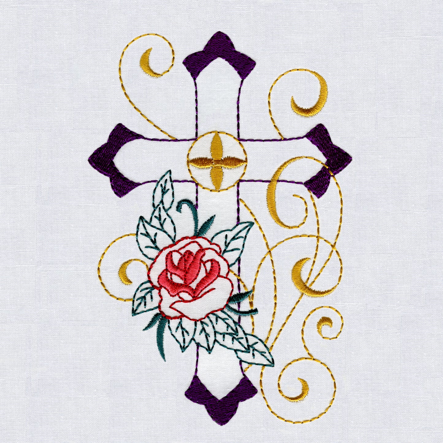 Aunt Martha's Charming Churches Iron-On Embroidery Pattern Alternative View #5
