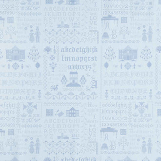 Pride & Prejudice - Meryton Sampler Blue Yardage