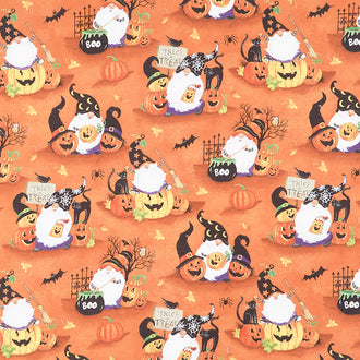 The Boo Crew - Scenic Gnomes Orange Yardage