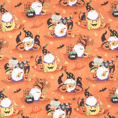 The Boo Crew - Scenic Gnomes Orange Yardage