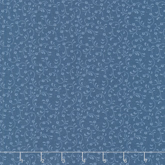 Floret - Tonal Floral Navy Yardage