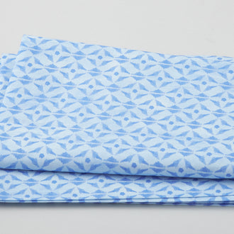 Blue Muse - Painterly Tile Breeze 2 Yard Cut