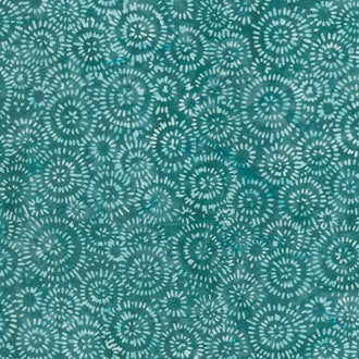 Artisan Batiks - Splash Sunbursts Teal Yardage