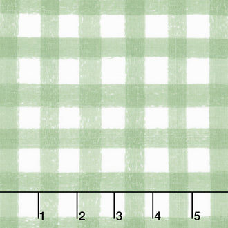 Homemade - Gingham Sage Yardage