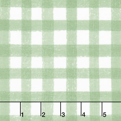 Homemade - Gingham Sage Yardage