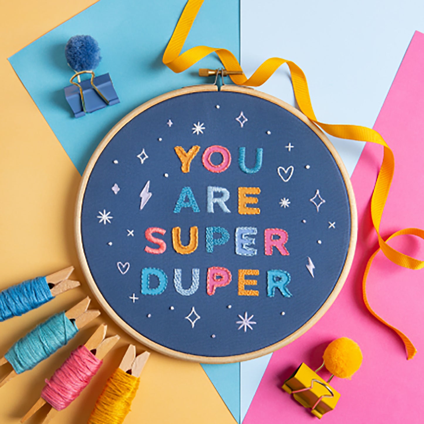 You Are Super Duper Embroidery Kit Primary Image