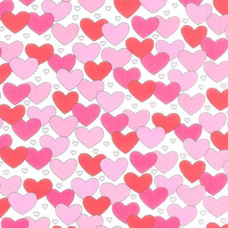 Love Me Do - Floating Hearts White Yardage Primary Image