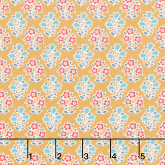 Jubilee - Farm Flowers Mustard Yardage