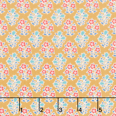 Jubilee - Farm Flowers Mustard Yardage