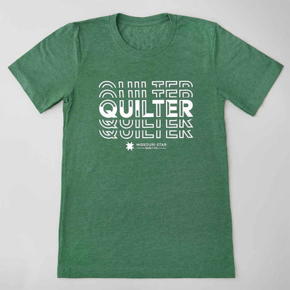 QUILTER T-shirt - Heather Green 3XL