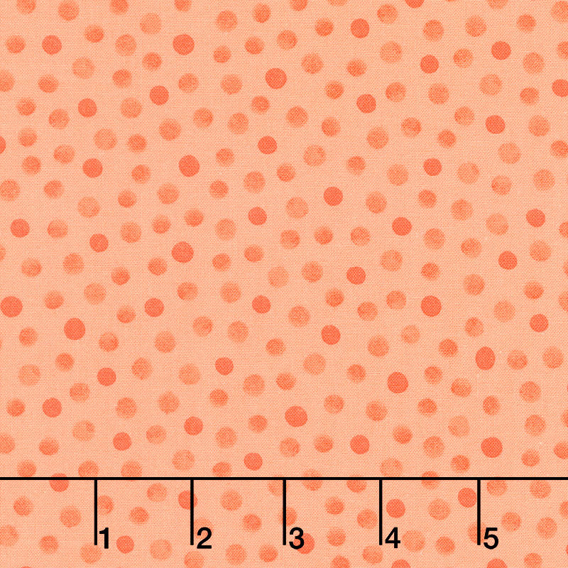 Harold the Hare - Tonal Dot Coral Yardage Primary Image