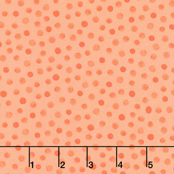 Harold the Hare - Tonal Dot Coral Yardage Primary Image