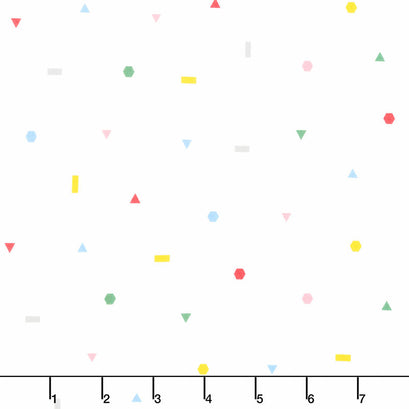 Little Whispers - Geometry Ivory Yardage