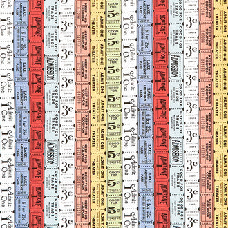 Art Journal - Ticket Rolls Multi Yardage