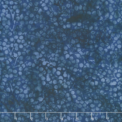 Bountiful Batiks - Berries Blue Universe Yardage