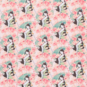 Disney Princess - Mulan Floral Pink Yardage