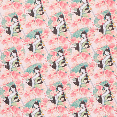 Disney Princess - Mulan Floral Pink Yardage