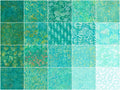 Java Batiks Favorites Turquoises 2.5" Strips Alternative View #2
