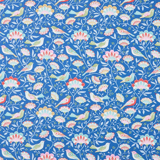 Jubilee - Bird Tree Blue Yardage