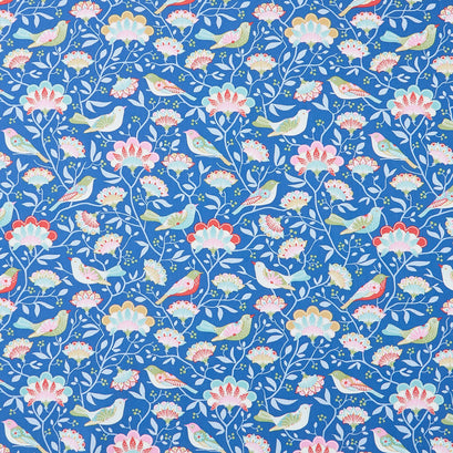Jubilee - Bird Tree Blue Yardage