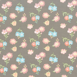 Spring's in Town - Floral Pewter Yardage Primary Image