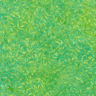 Happy Hive Batiks - Vine Green Frog Yardage