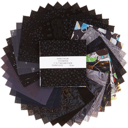 Dark Color Mystery Designer Favorites 5" Square Pack