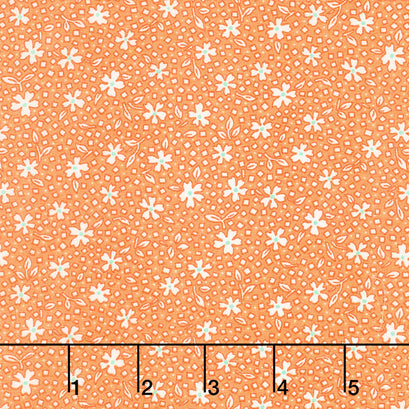 Darlene's Favorites - Flowers Mango Yardage