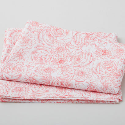 Love Letters - Timeless Toile Pink 2 Yard Cut