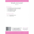 Simple & Sweet Table Runner Pattern Alternative View #1