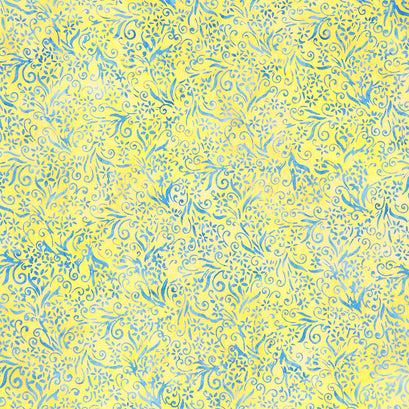 Artisan Batiks - Floral Wave Flowers Sunkissed Yardage