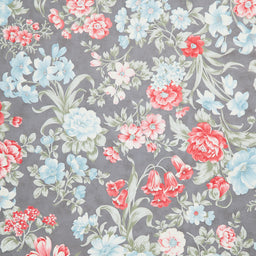Collection for a Cause: Etchings - Bold Blossoms Charcoal Yardage Primary Image