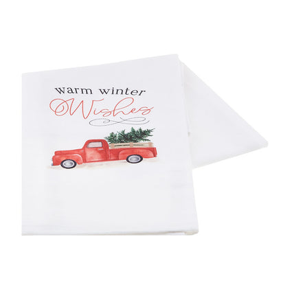 Warm Winter Wishes Tea Towel