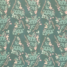 All Is Well - Blooms and Stems Green Yardage Primary Image