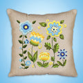 Floral Fantasy Crewel Embroidery Pillow Kit