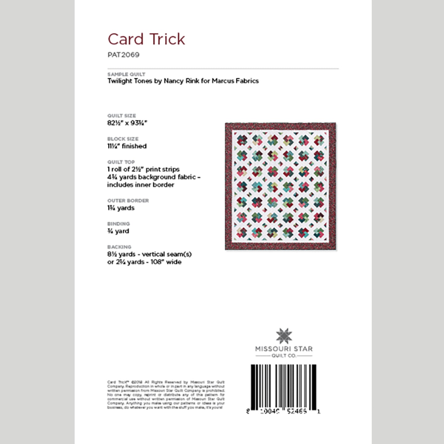 Digital Download - The Card Trick Quilt Pattern by Missouri Star Alternative View #1