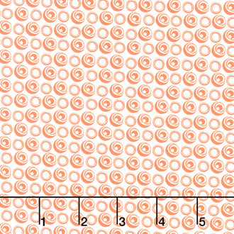 Joyful Circles - Orange Marmalade Yardage